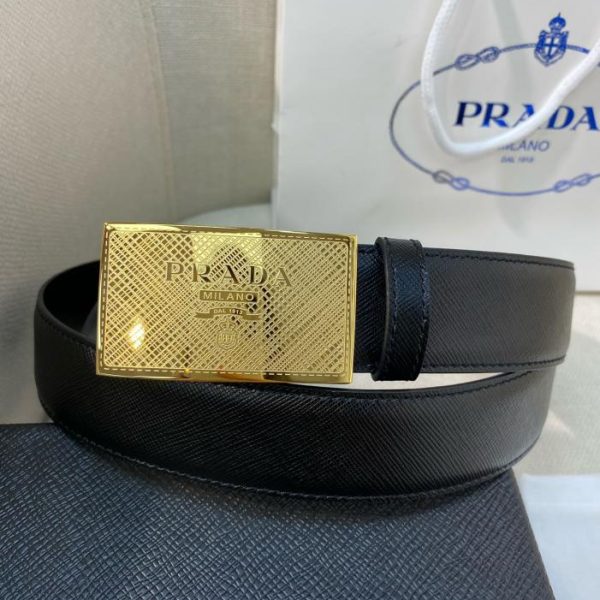 replica,repliche,fake,1:1,earrings,bracelet,ring,jewelry Cintura PRADA da uomo – Larghezza 34MM