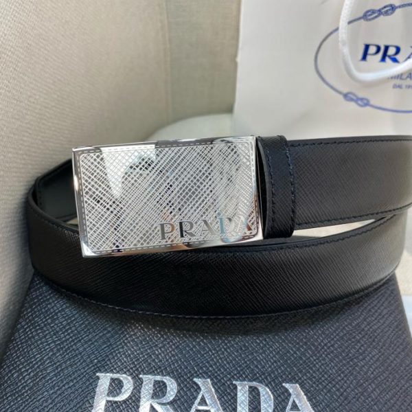 replica,repliche,fake,1:1,earrings,bracelet,ring,jewelry Cintura PRADA da uomo – Larghezza 34MM