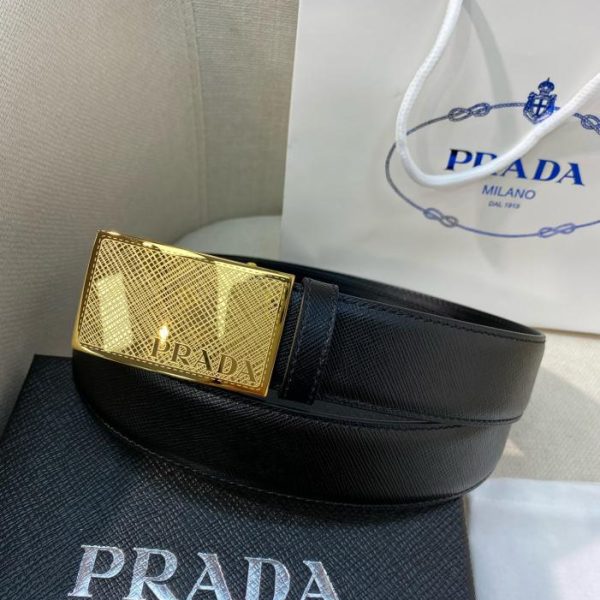replica,repliche,fake,1:1,earrings,bracelet,ring,jewelry Cintura PRADA da uomo – Larghezza 34MM