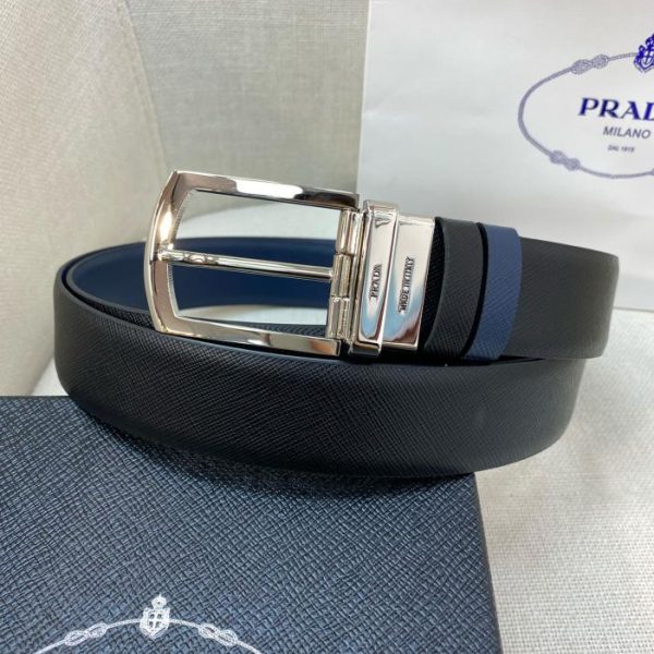 replica,repliche,fake,1:1,earrings,bracelet,ring,jewelry Cintura PRADA da uomo larga 3,4 cm