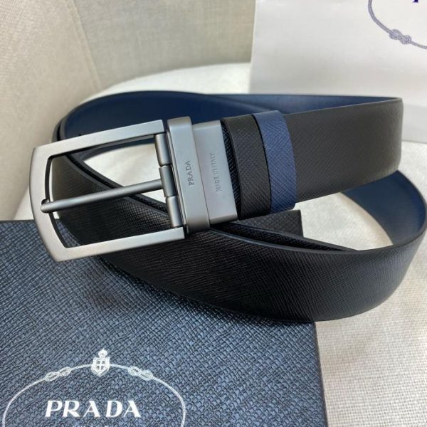 replica,repliche,fake,1:1,earrings,bracelet,ring,jewelry Cintura PRADA da uomo larga 3,4 cm