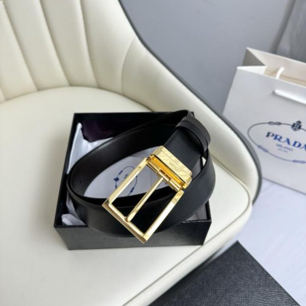 replica,repliche,fake,1:1,earrings,bracelet,ring,jewelry La nuova cintura in pelle double face di PRADA è larga 3,5 cm