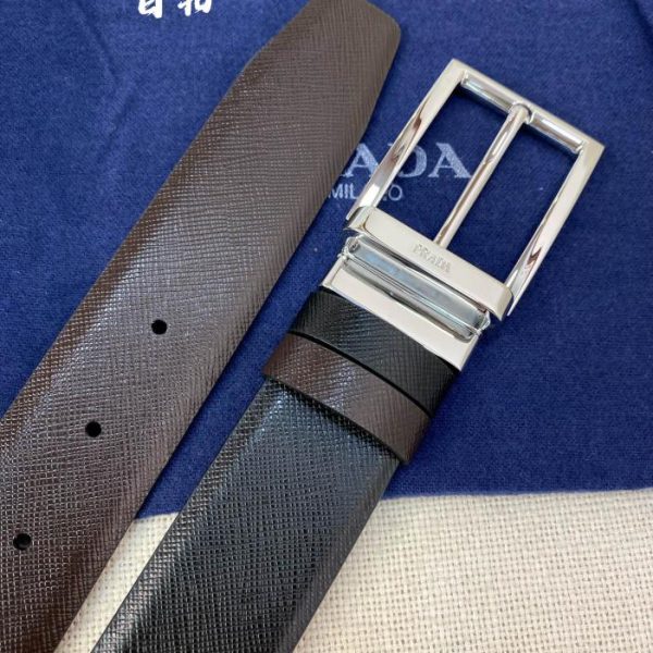 replica,repliche,fake,1:1,earrings,bracelet,ring,jewelry Cintura PRADA double face larga 3,4 cm