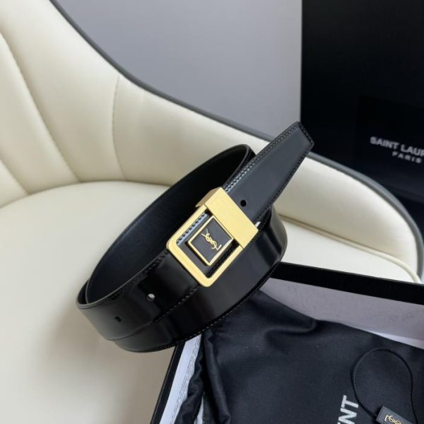 Cintura da donna Saint Laurent larghezza 3,0 cm
