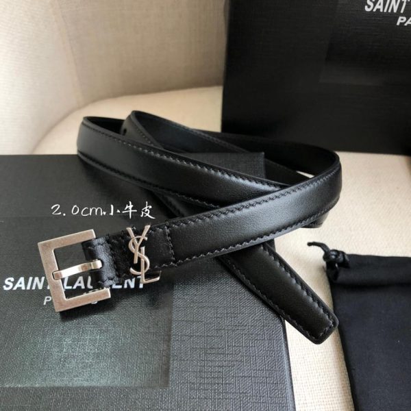 Cintura YSL liscia 2,0 cm
