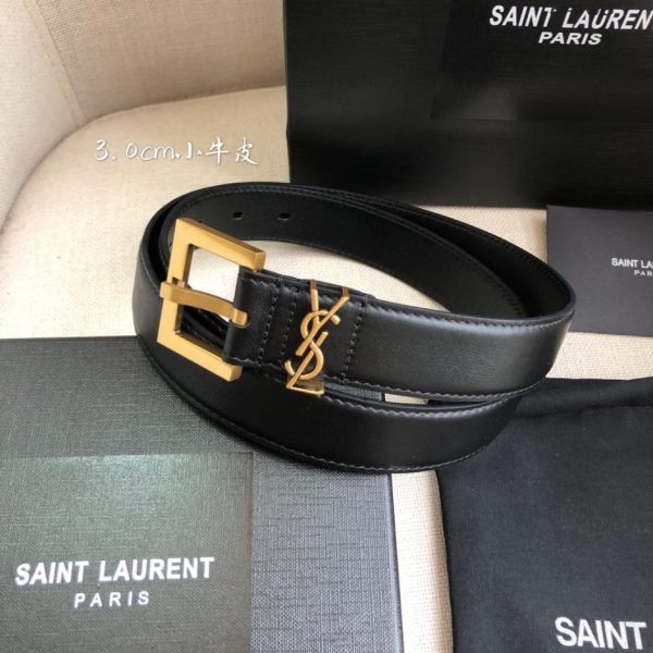 Cintura YSL liscia 3,0 cm
