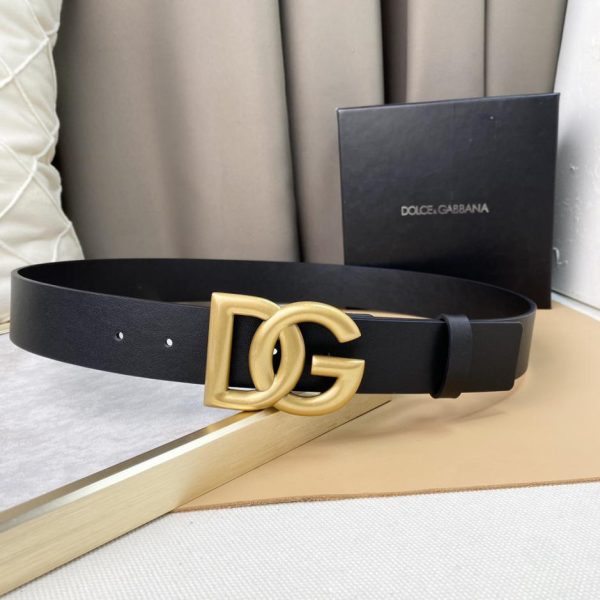 replica,repliche,fake,1:1,earrings,bracelet,ring,jewelry Cintura D&G con fibbia classica a lettera, larghezza 3,8 cm