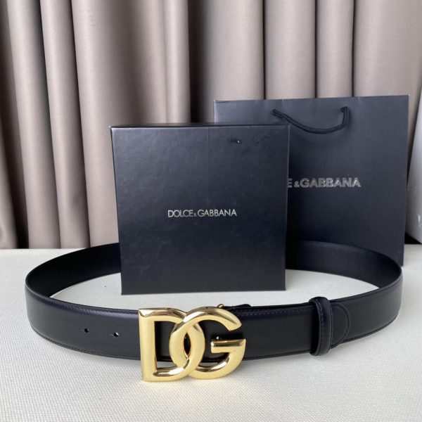 replica,repliche,fake,1:1,earrings,bracelet,ring,jewelry Cintura D&G con fibbia classica a lettera, larghezza 3,8 cm