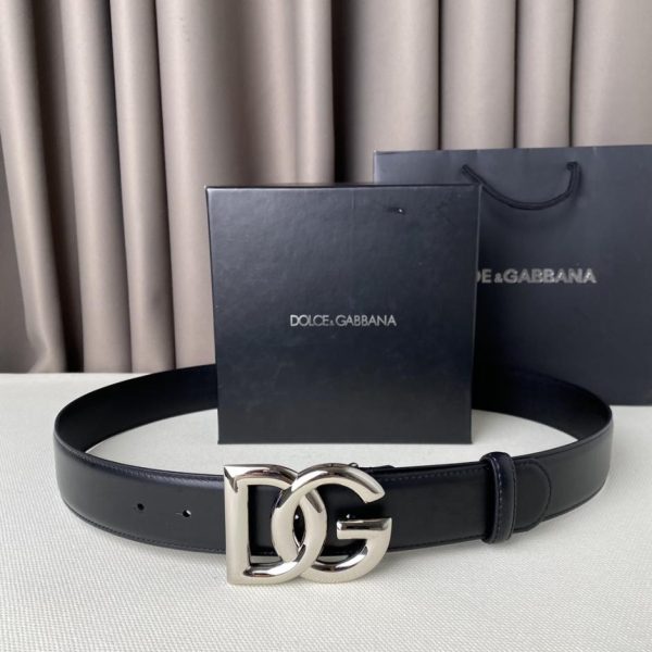 replica,repliche,fake,1:1,earrings,bracelet,ring,jewelry Cintura D&G con fibbia classica a lettera, larghezza 3,8 cm