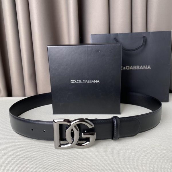 replica,repliche,fake,1:1,earrings,bracelet,ring,jewelry Cintura D&G con fibbia classica a lettera, larghezza 3,8 cm