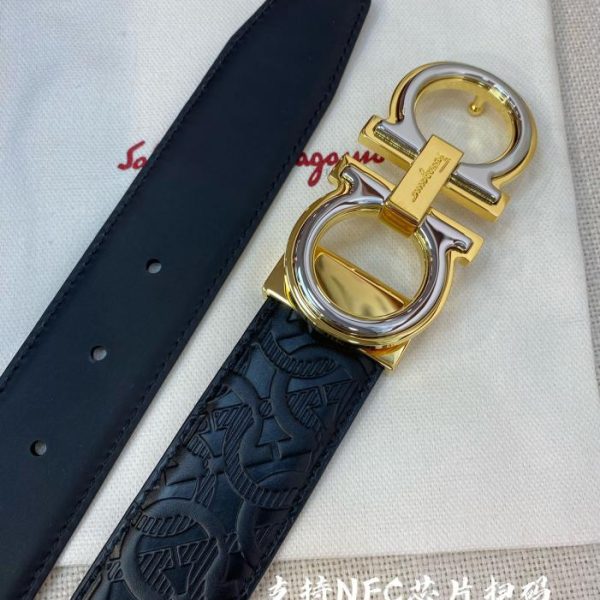 replica,repliche,fake,1:1,earrings,bracelet,ring,jewelry Cintura da uomo Ferragamo NFC 3,5 cm