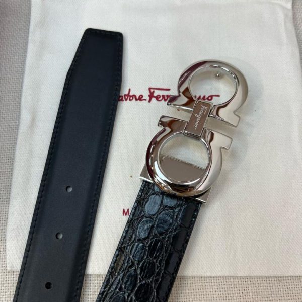 replica,repliche,fake,1:1,earrings,bracelet,ring,jewelry Cintura da uomo Ferragamo NFC 3,5 cm