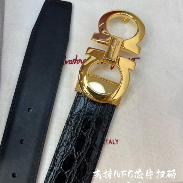 replica,repliche,fake,1:1,earrings,bracelet,ring,jewelry Cintura da uomo Ferragamo NFC 3,5 cm
