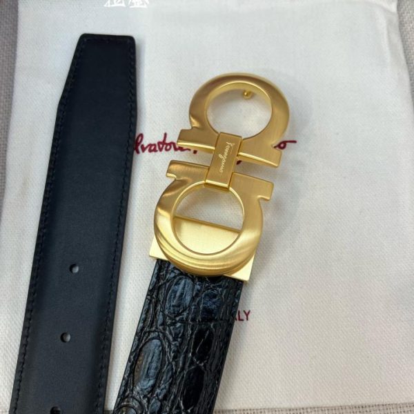 replica,repliche,fake,1:1,earrings,bracelet,ring,jewelry Cintura da uomo Ferragamo NFC 3,5 cm