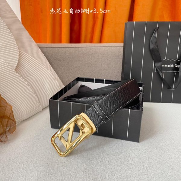 replica,repliche,fake,1:1,earrings,bracelet,ring,jewelry Zegna pelle bovina originale da uomo larghezza 3,5 cm