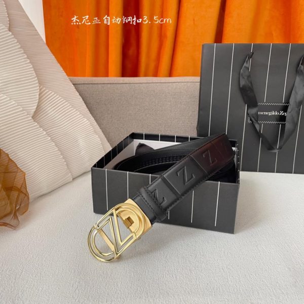replica,repliche,fake,1:1,earrings,bracelet,ring,jewelry Zegna pelle bovina originale da uomo larghezza 3,5 cm