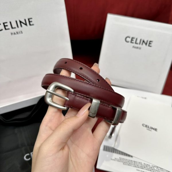 replica,repliche,fake,1:1,earrings,bracelet,ring,jewelry Cintura Celine in pelle di vitello larga 1,8 cm