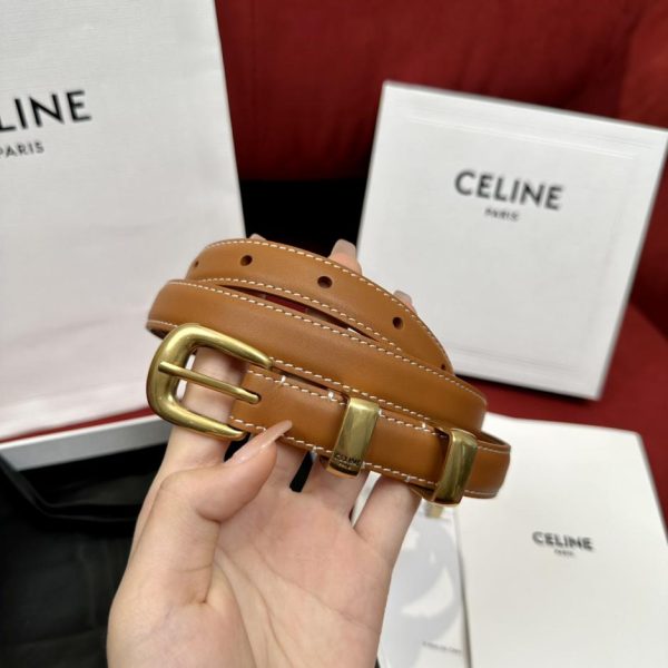 replica,repliche,fake,1:1,earrings,bracelet,ring,jewelry Cintura Celine in pelle di vitello larga 1,8 cm