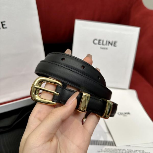 replica,repliche,fake,1:1,earrings,bracelet,ring,jewelry Cintura Celine in pelle di vitello larga 1,8 cm