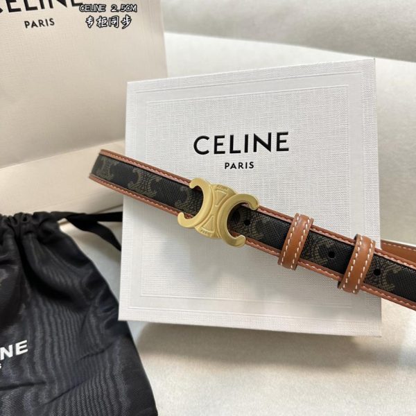 replica,repliche,fake,1:1,earrings,bracelet,ring,jewelry Cintura Celine larghezza 2,5 fibbia originale in oro