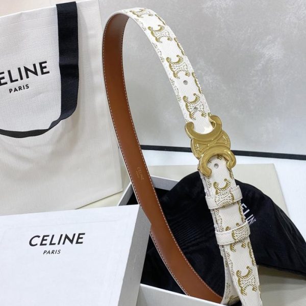 replica,repliche,fake,1:1,earrings,bracelet,ring,jewelry Cintura Celine media TRIOMPHE TAURILLON 2,5 cm