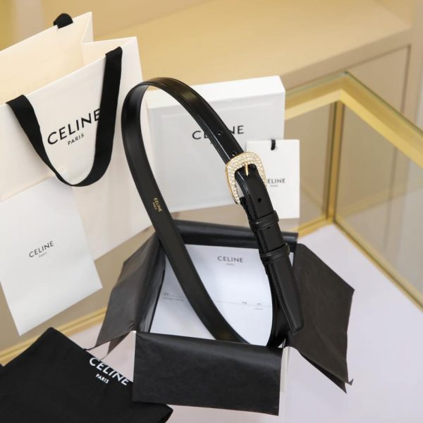 replica,repliche,fake,1:1,earrings,bracelet,ring,jewelry Cintura top Celine con strass 2,5 cm