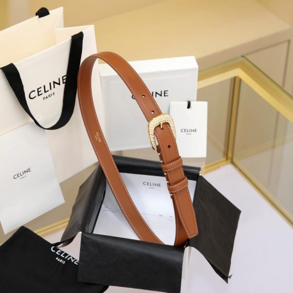 replica,repliche,fake,1:1,earrings,bracelet,ring,jewelry Cintura top Celine con strass 2,5 cm
