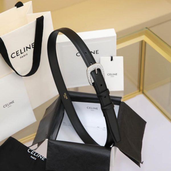 replica,repliche,fake,1:1,earrings,bracelet,ring,jewelry Cintura top Celine con strass 2,5 cm