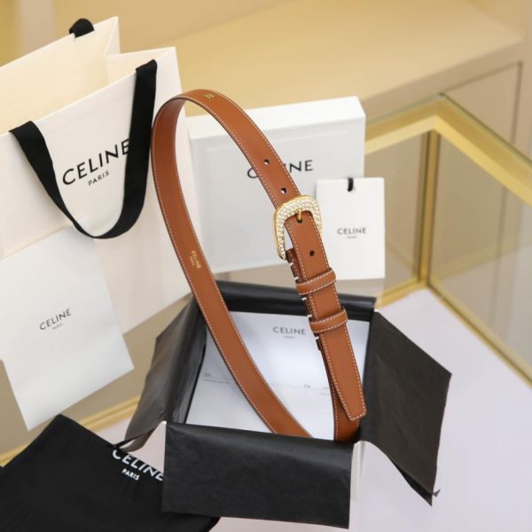 replica,repliche,fake,1:1,earrings,bracelet,ring,jewelry Cintura top Celine con strass 2,5 cm