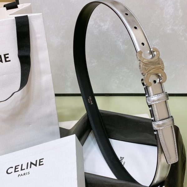 replica,repliche,fake,1:1,earrings,bracelet,ring,jewelry Cintura Celine media TRIOMPHE TAURILLON 2,5 cm