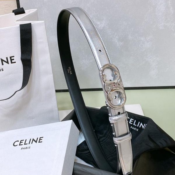 replica,repliche,fake,1:1,earrings,bracelet,ring,jewelry Cintura Celine media TRIOMPHE TAURILLON 2,5 cm
