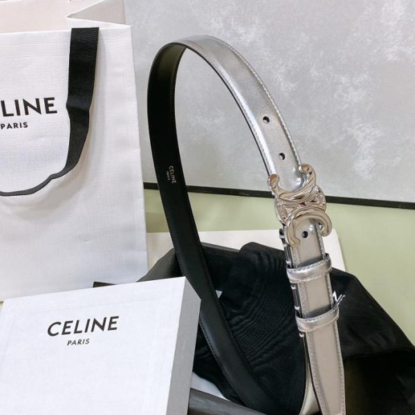 replica,repliche,fake,1:1,earrings,bracelet,ring,jewelry Cintura Celine media TRIOMPHE TAURILLON 2,5 cm