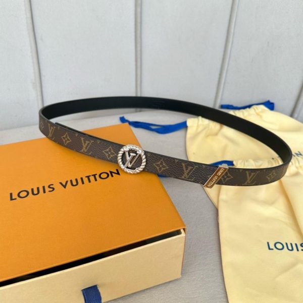 replica,repliche,fake,1:1,earrings,bracelet,ring,jewelry Cintura Classica da Donna LOUIS VUITTON Larghezza 20mm