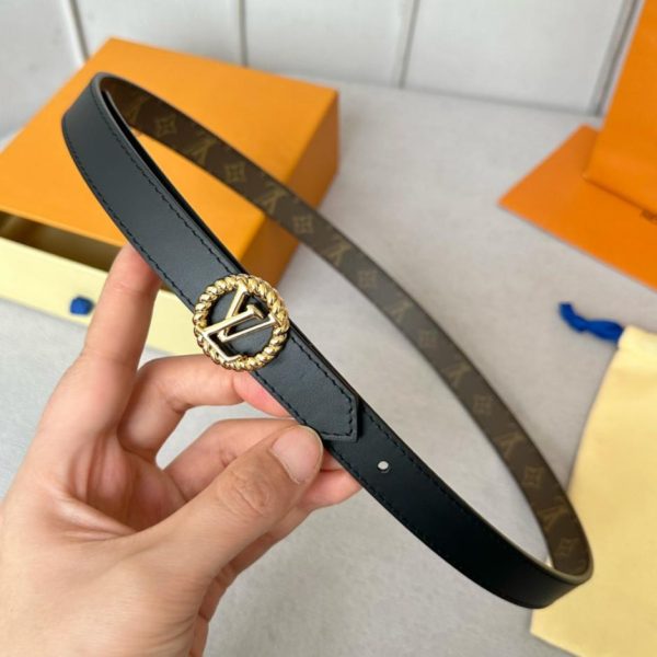 replica,repliche,fake,1:1,earrings,bracelet,ring,jewelry Cintura da donna LOUIS VUITTON S-Lock larghezza 20mm