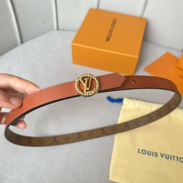 replica,repliche,fake,1:1,earrings,bracelet,ring,jewelry Cintura da donna LOUIS VUITTON S-Lock larghezza 20mm
