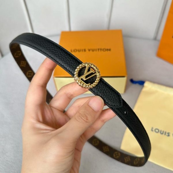 replica,repliche,fake,1:1,earrings,bracelet,ring,jewelry Cintura da donna LOUIS VUITTON S-Lock larghezza 20mm