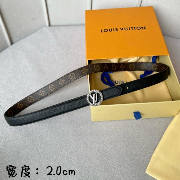 replica,repliche,fake,1:1,earrings,bracelet,ring,jewelry Cintura da donna LOUIS VUITTON S-Lock larghezza 20mm