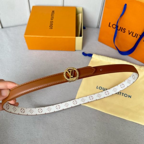 replica,repliche,fake,1:1,earrings,bracelet,ring,jewelry Cintura da donna LOUIS VUITTON S-Lock larghezza 20mm