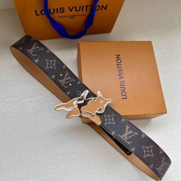 replica,repliche,fake,1:1,earrings,bracelet,ring,jewelry Cintura double face LOUIS VUITTON Initiales