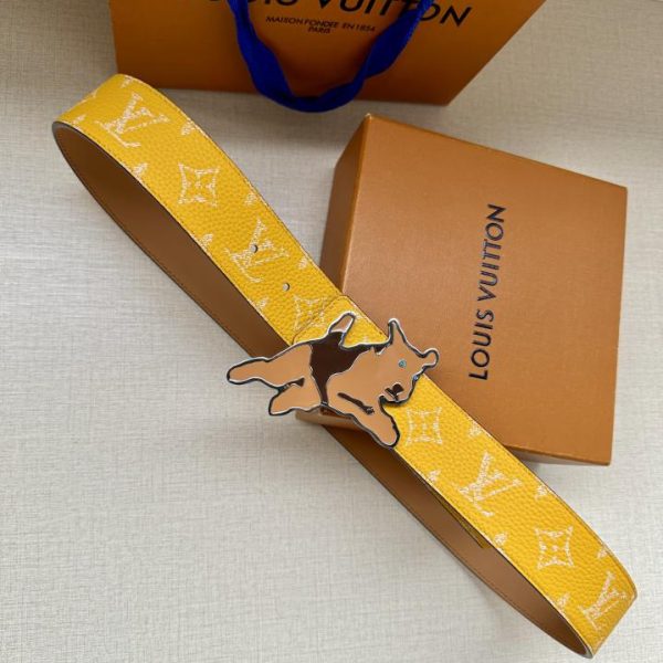 replica,repliche,fake,1:1,earrings,bracelet,ring,jewelry Cintura double face LOUIS VUITTON Initiales