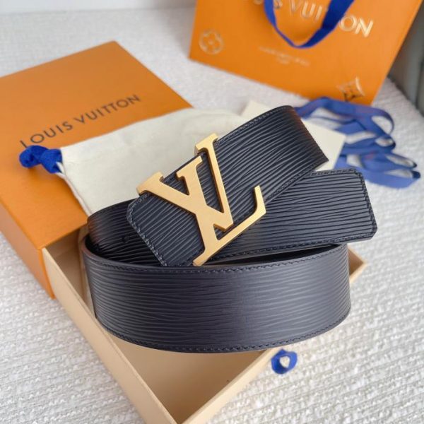 replica,repliche,fake,1:1,earrings,bracelet,ring,jewelry Cintura ondulata ad acqua da uomo LOUIS VUITTON, larghezza 40 mm