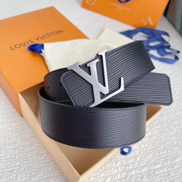 replica,repliche,fake,1:1,earrings,bracelet,ring,jewelry Cintura ondulata ad acqua da uomo LOUIS VUITTON, larghezza 40 mm