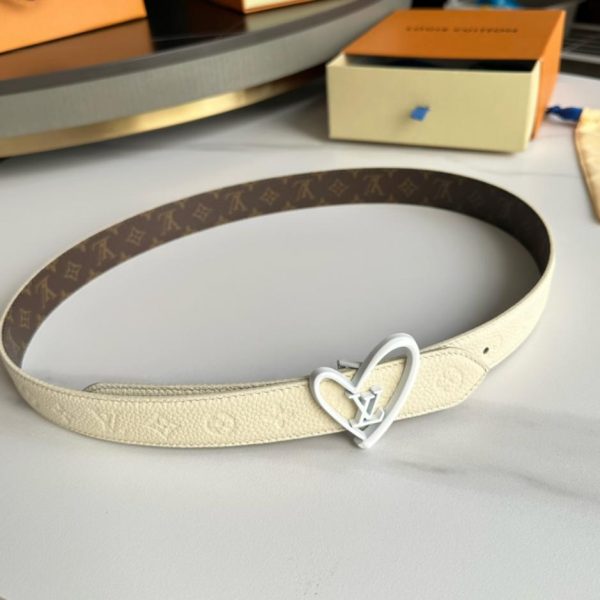 replica,repliche,fake,1:1,earrings,bracelet,ring,jewelry Cintura da donna LOUIS VUITTON larghezza 30mm