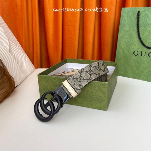 replica,repliche,fake,1:1,earrings,bracelet,ring,jewelry Nuova cintura Gucci stampata in pvc