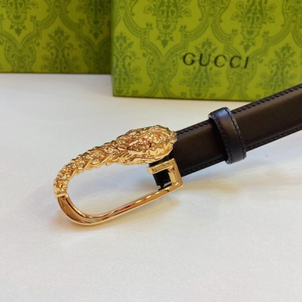 replica,repliche,fake,1:1,earrings,bracelet,ring,jewelry Cintura Gucci in pelle di vitello