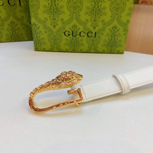 replica,repliche,fake,1:1,earrings,bracelet,ring,jewelry Cintura Gucci in pelle di vitello