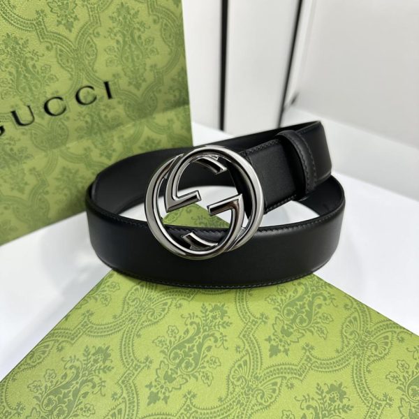 replica,repliche,fake,1:1,earrings,bracelet,ring,jewelry Gucci larghezza 4,0 cm doppia G ad incastro