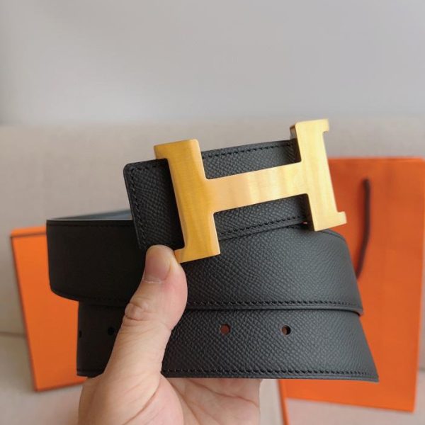 replica,repliche,fake,1:1,earrings,bracelet,ring,jewelry Cintura Hermes in pelle double face 38mm
