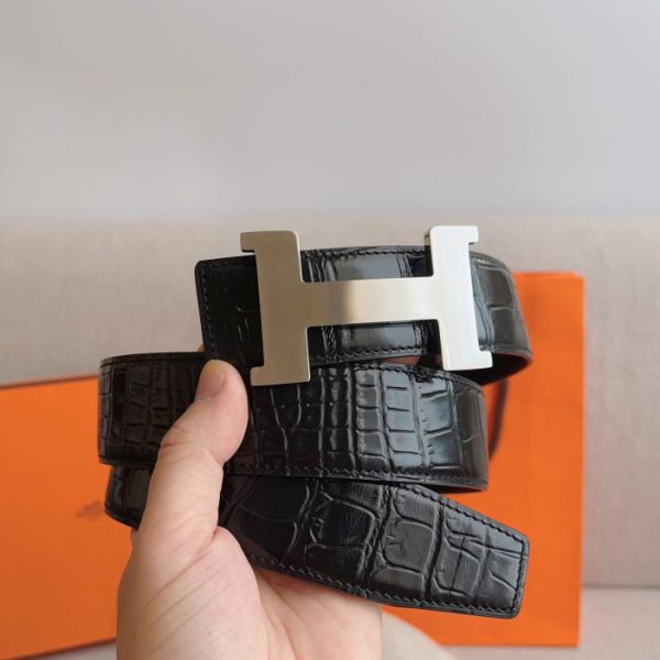 replica,repliche,fake,1:1,earrings,bracelet,ring,jewelry Cintura Hermes in pelle double face 38mm