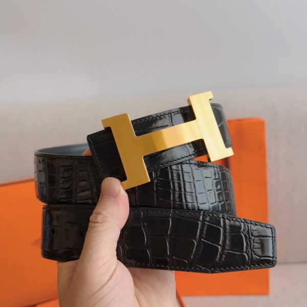 Cintura Hermes in pelle double face 38mm